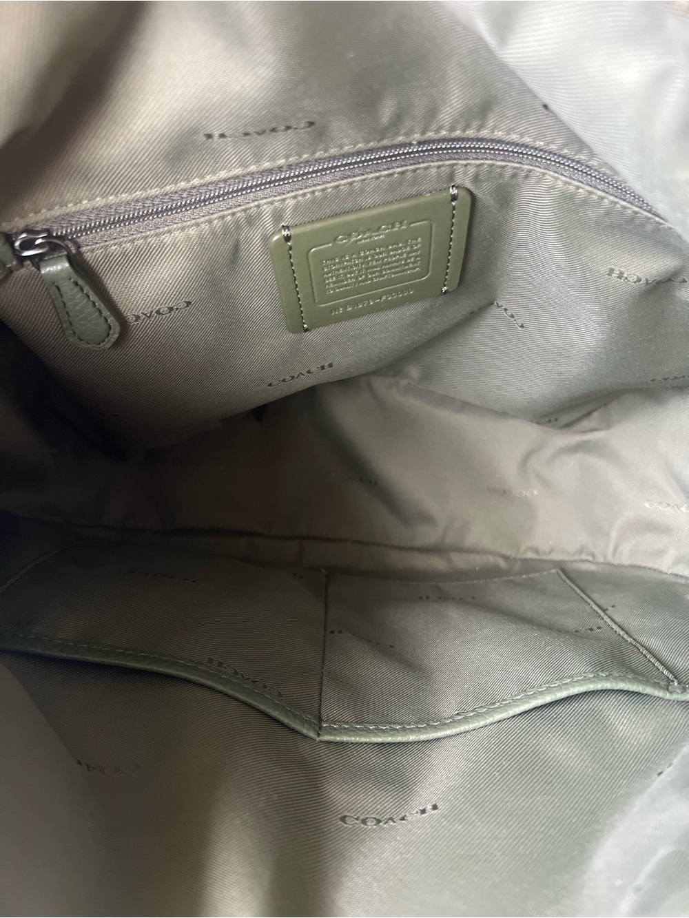 Coach Pebbled Leather Hobo Bag in Olive Surplus Green Style F33000 - Picture 13 of 14